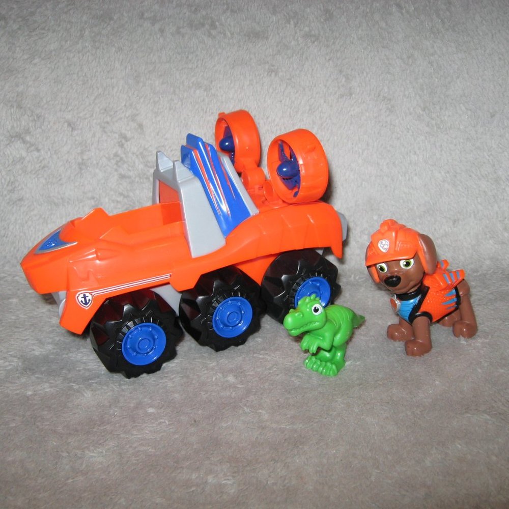 Paw Patrol ~ Dino Rescue Zumma Figure and Vehicle Set (Complete) L63